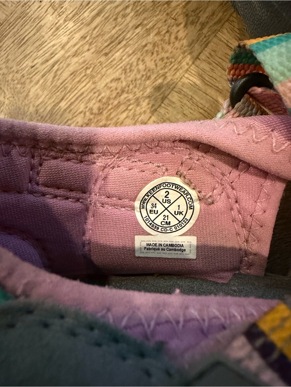 KEEN Kid’s Newport H2 Sandals in Lilac/Raya Stripe, size 2, Very gently used - Picture 7 of 7